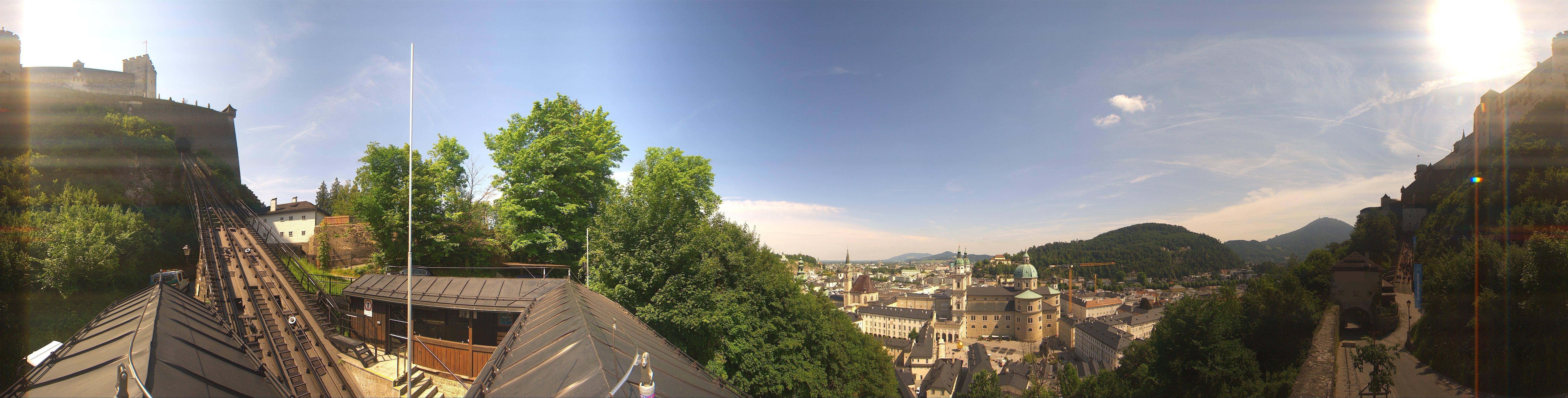 Archiv Foto Webcam Panorama Salzburg Festungsbahn