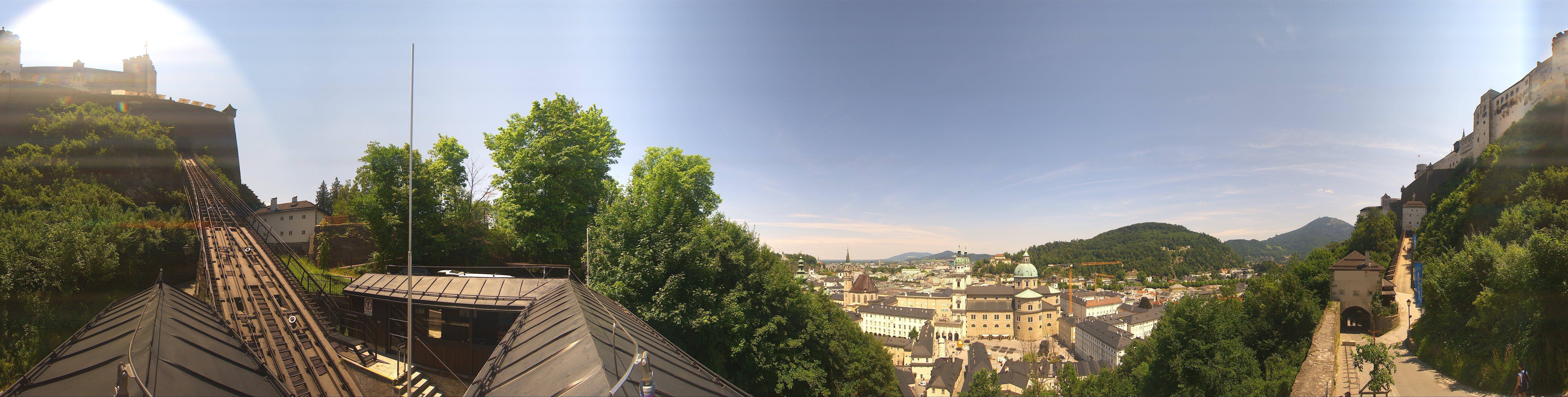 Archiv Foto Webcam Panorama Salzburg Festungsbahn