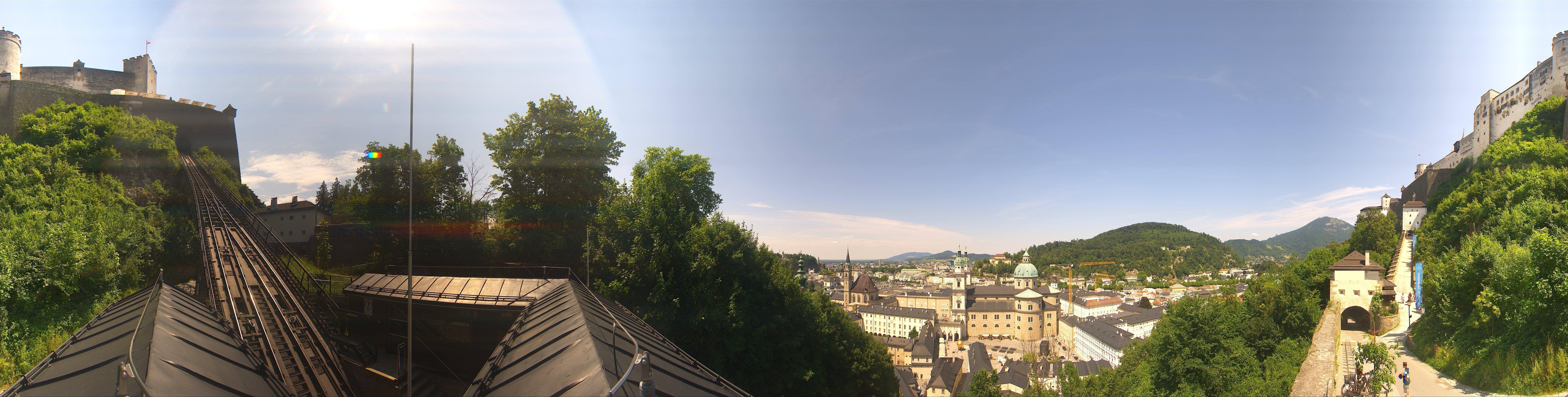 Archiv Foto Webcam Panorama Salzburg Festungsbahn
