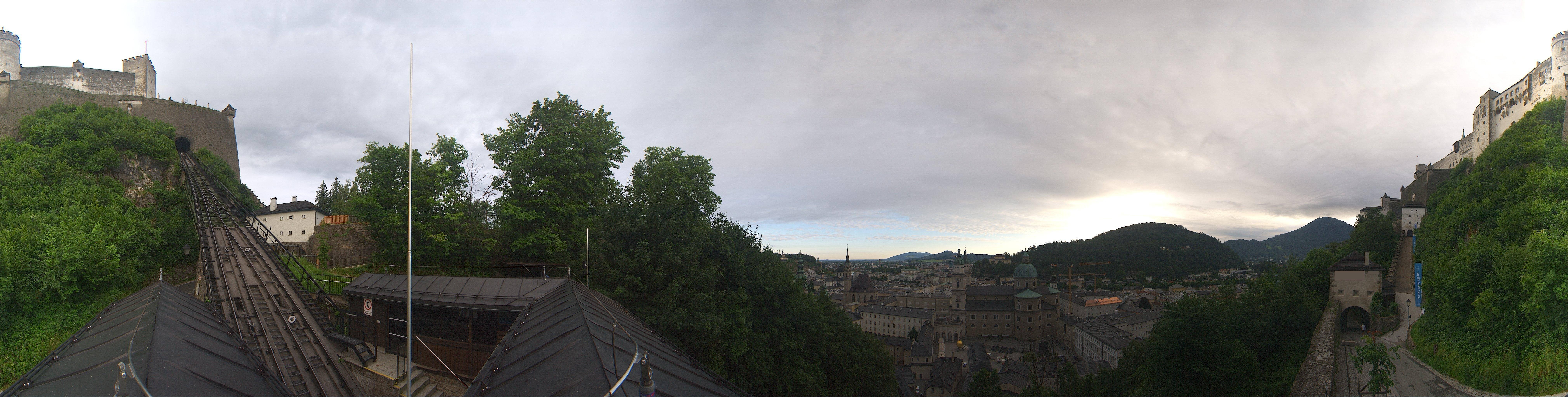 Archiv Foto Webcam Panorama Salzburg Festungsbahn