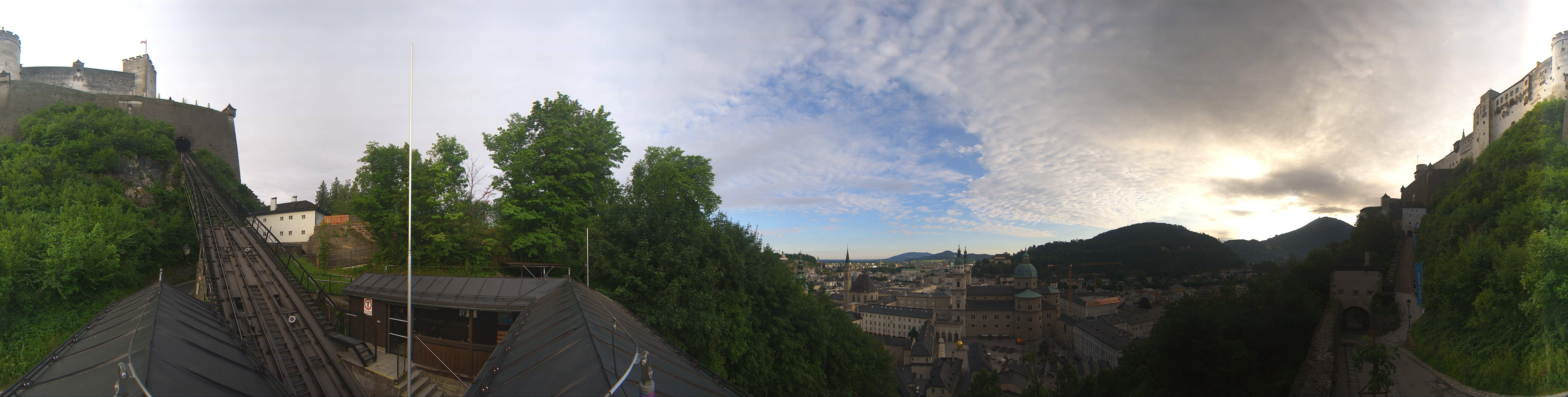 Archiv Foto Webcam Panorama Salzburg Festungsbahn