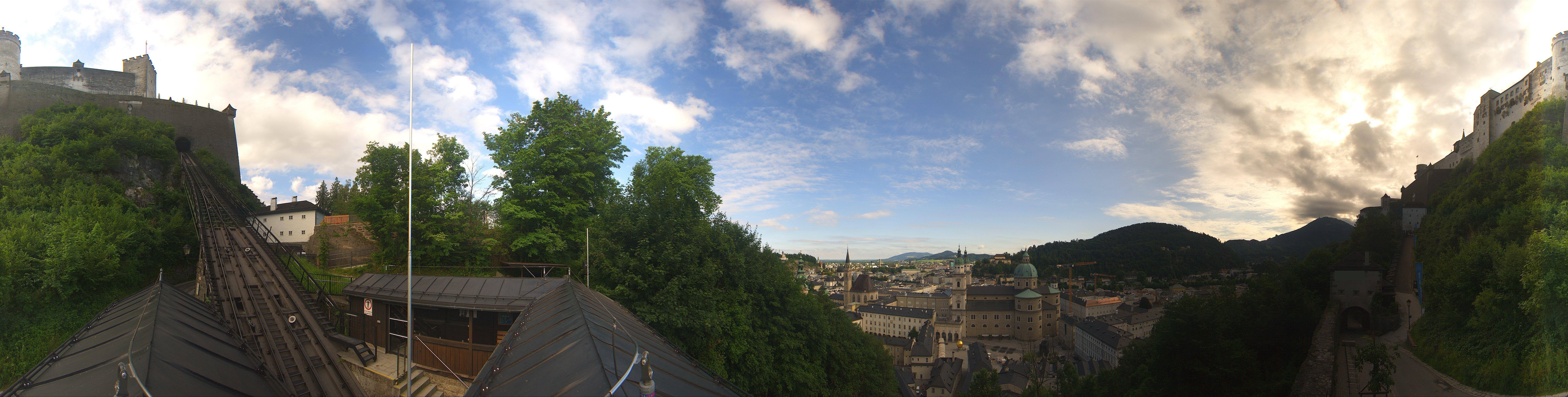 Archiv Foto Webcam Panorama Salzburg Festungsbahn