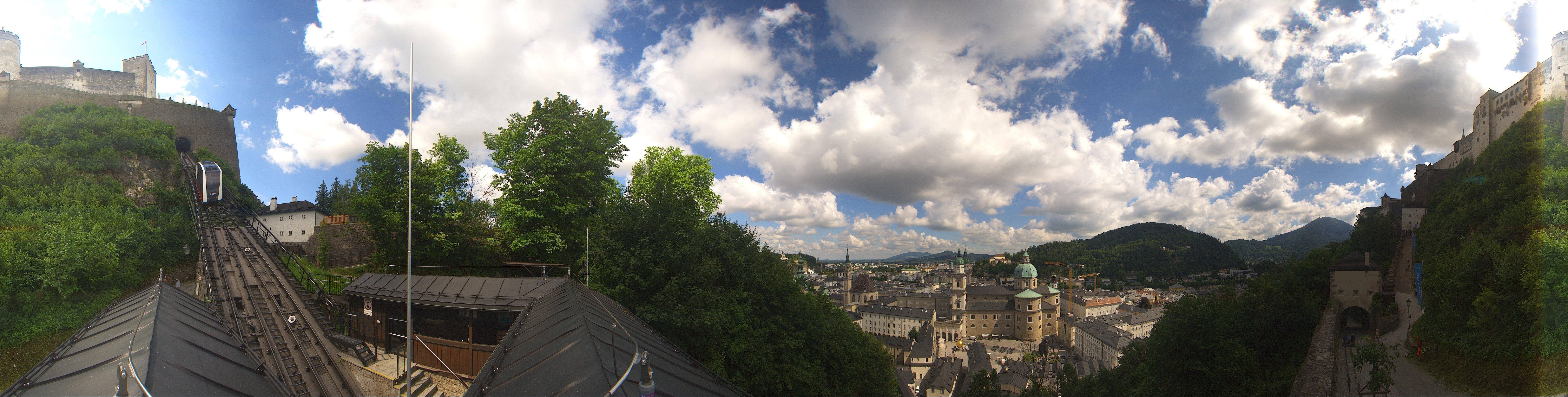 Archiv Foto Webcam Panorama Salzburg Festungsbahn