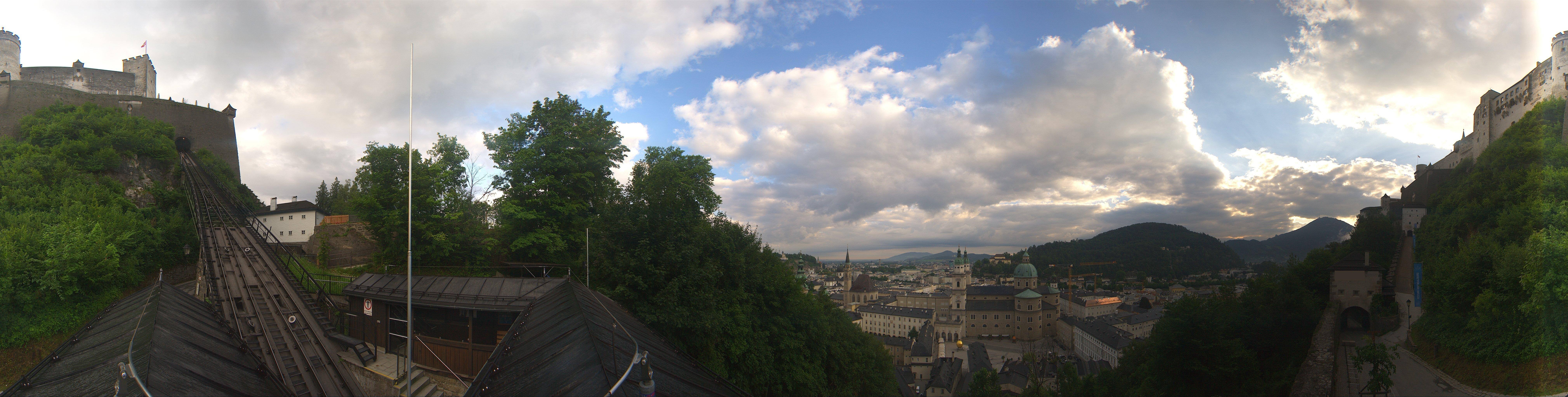 Archiv Foto Webcam Panorama Salzburg Festungsbahn