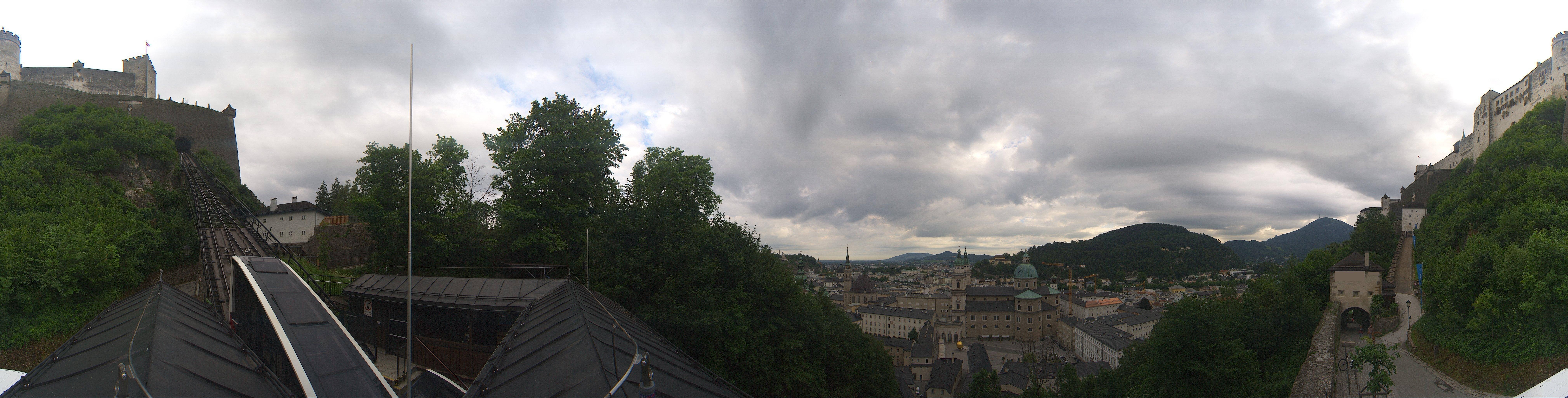 Archiv Foto Webcam Panorama Salzburg Festungsbahn