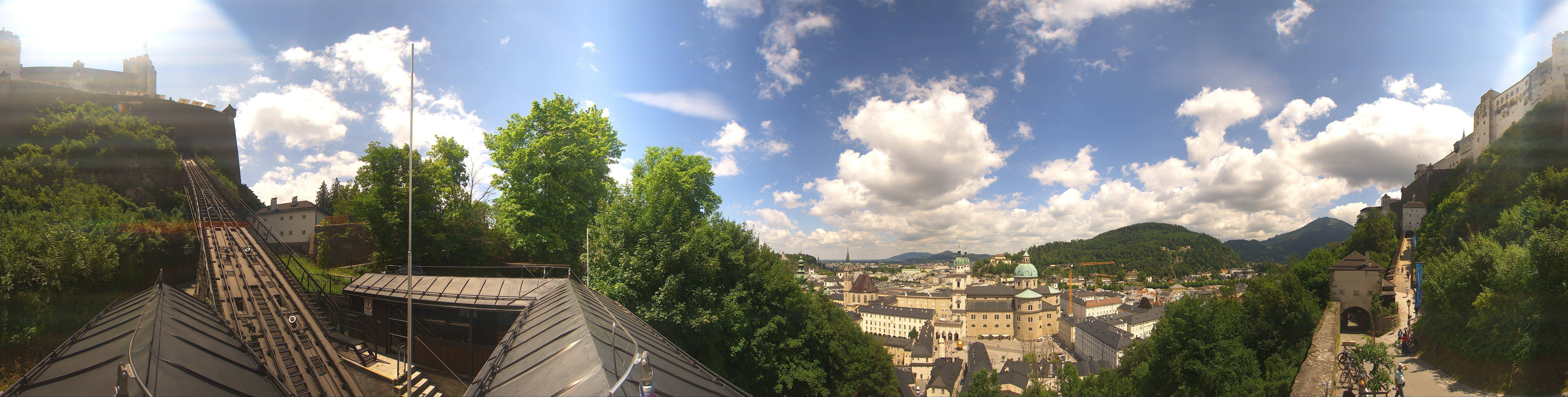 Archiv Foto Webcam Panorama Salzburg Festungsbahn