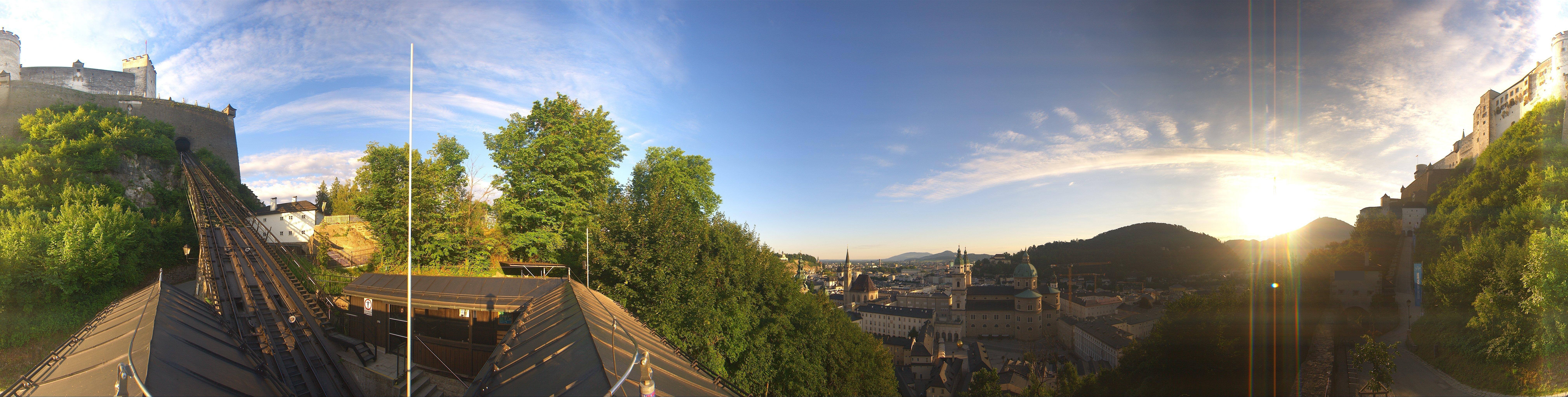 Archiv Foto Webcam Panorama Salzburg Festungsbahn