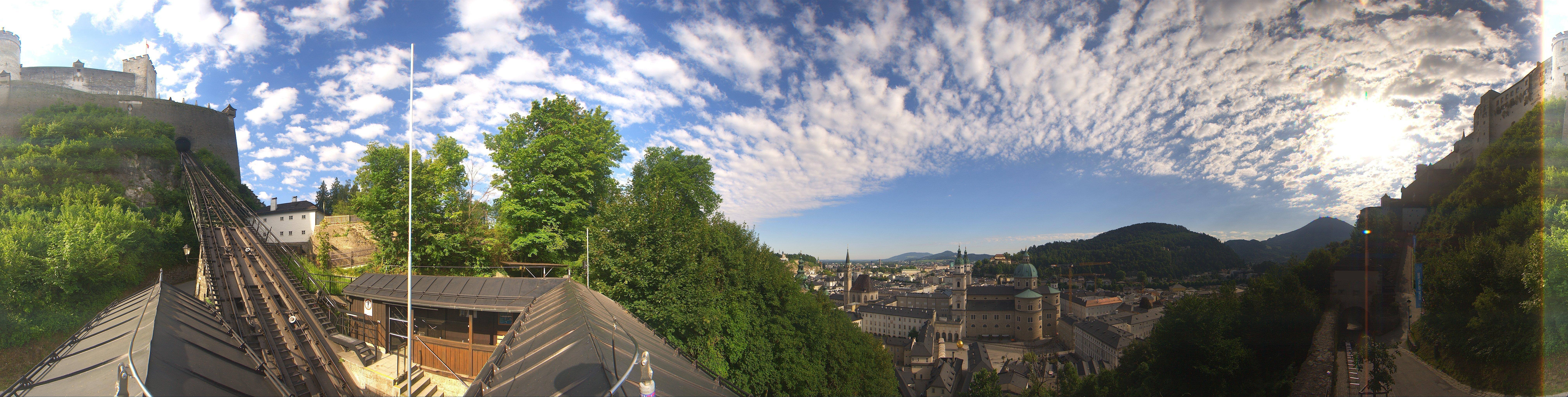 Archiv Foto Webcam Panorama Salzburg Festungsbahn