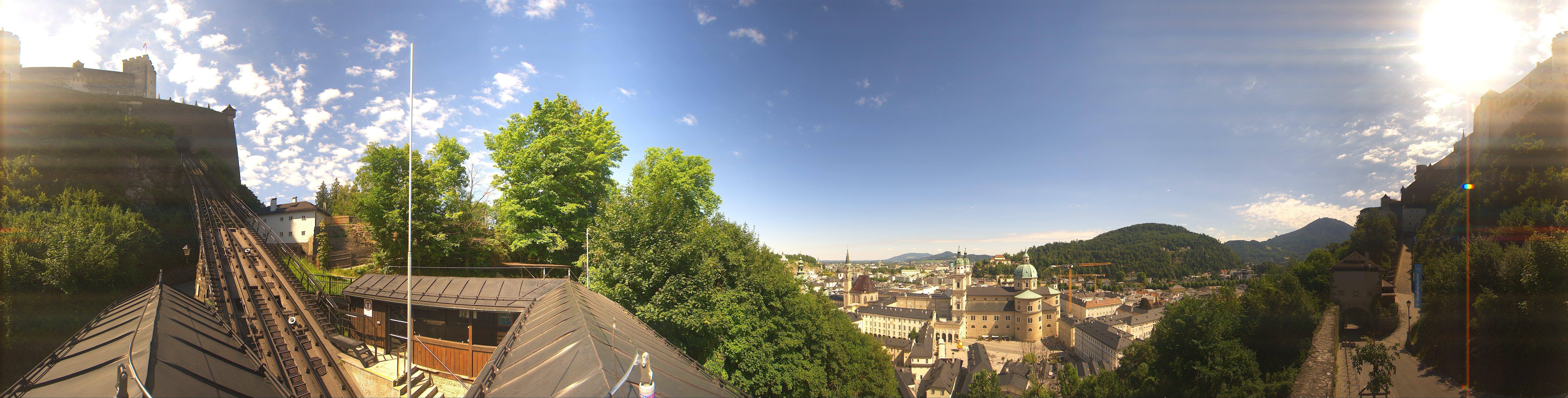 Archiv Foto Webcam Panorama Salzburg Festungsbahn