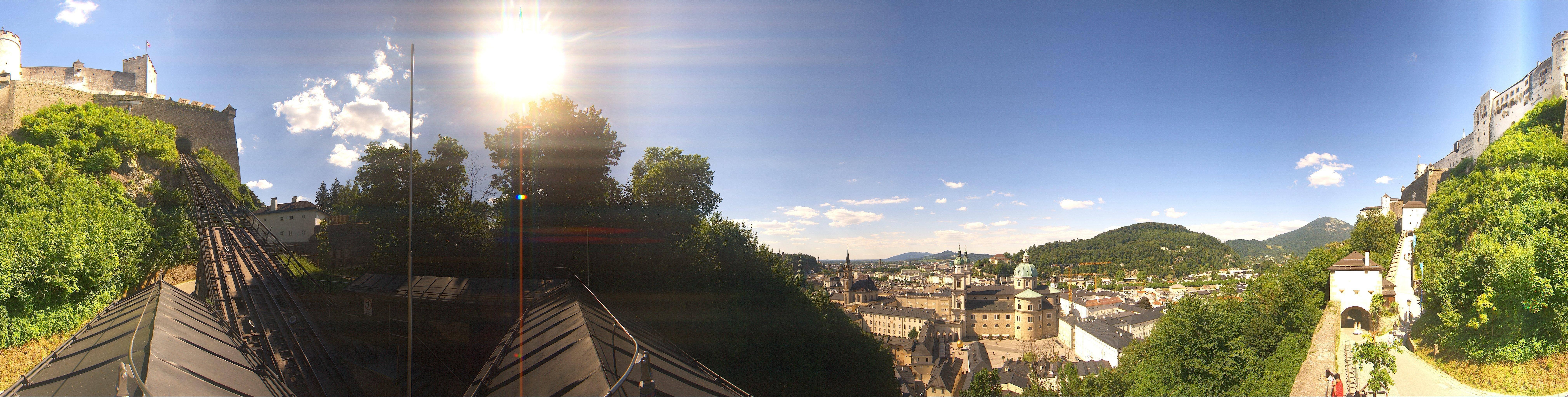 Archiv Foto Webcam Panorama Salzburg Festungsbahn