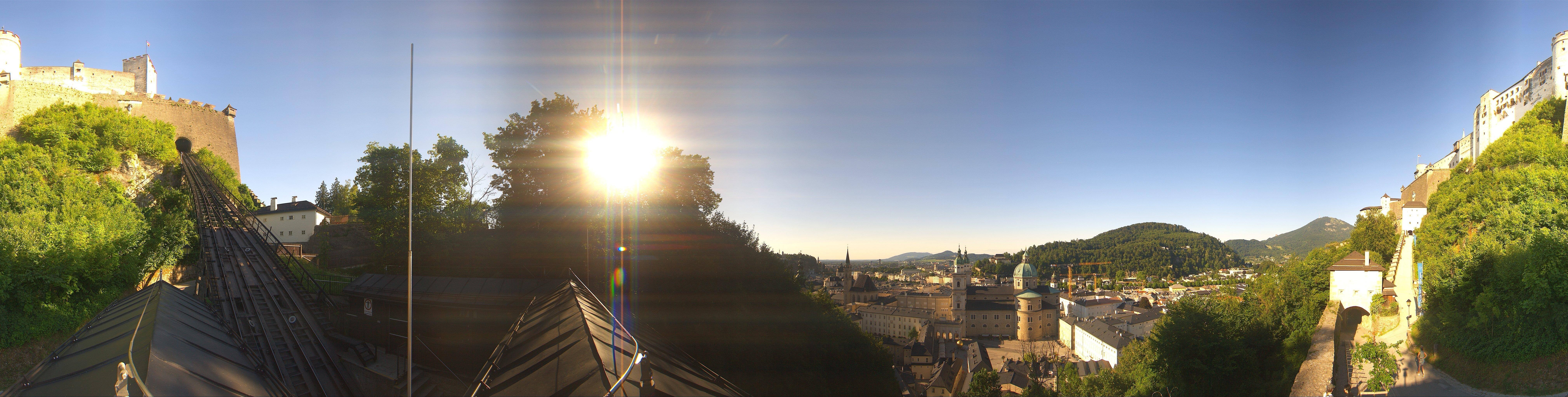 Archiv Foto Webcam Panorama Salzburg Festungsbahn