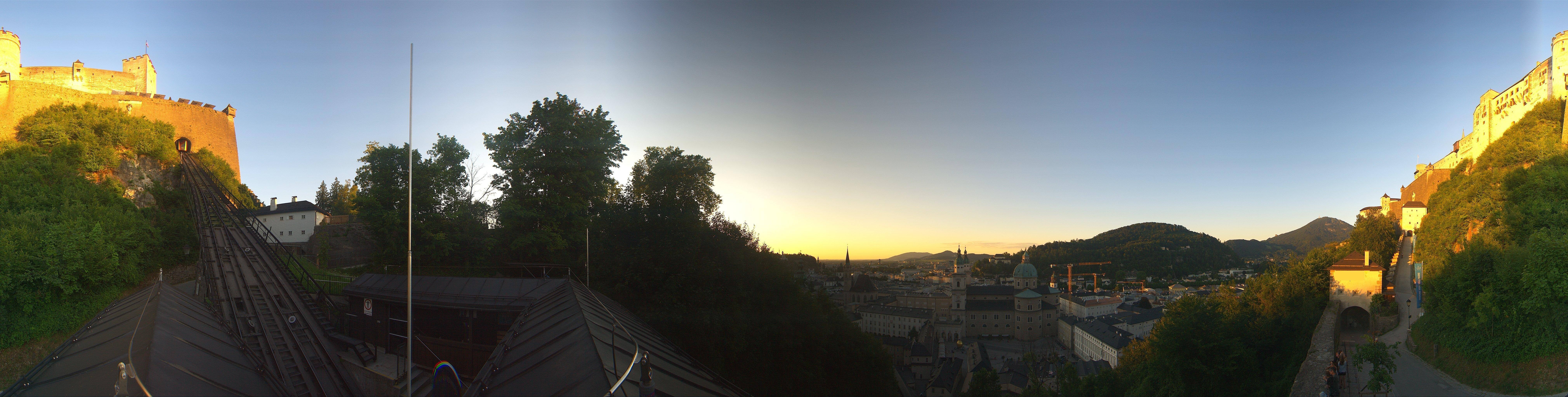 Archiv Foto Webcam Panorama Salzburg Festungsbahn