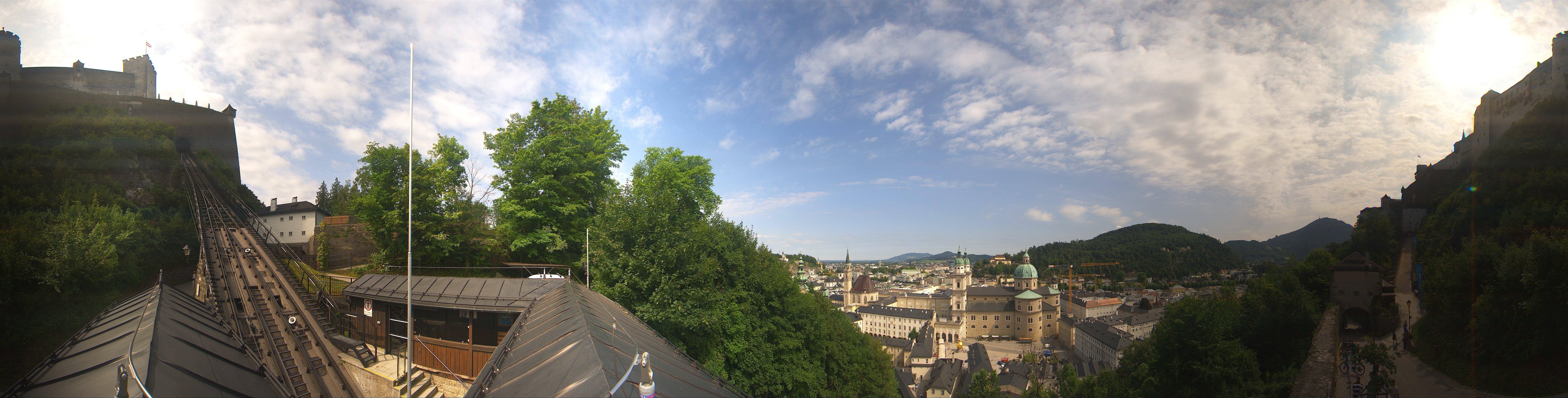 Archiv Foto Webcam Panorama Salzburg Festungsbahn
