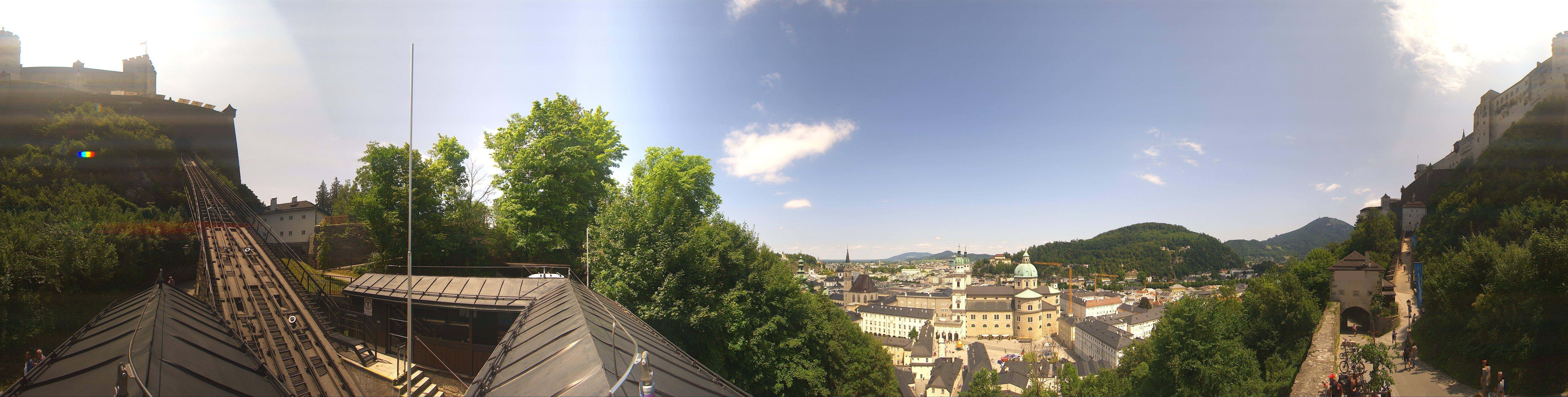 Archiv Foto Webcam Panorama Salzburg Festungsbahn
