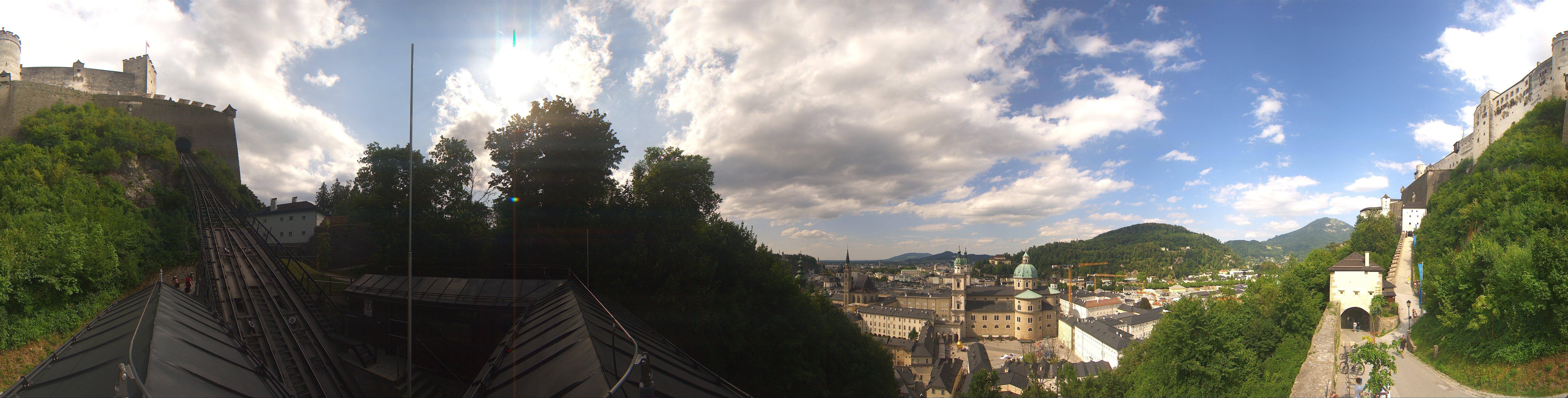 Archiv Foto Webcam Panorama Salzburg Festungsbahn