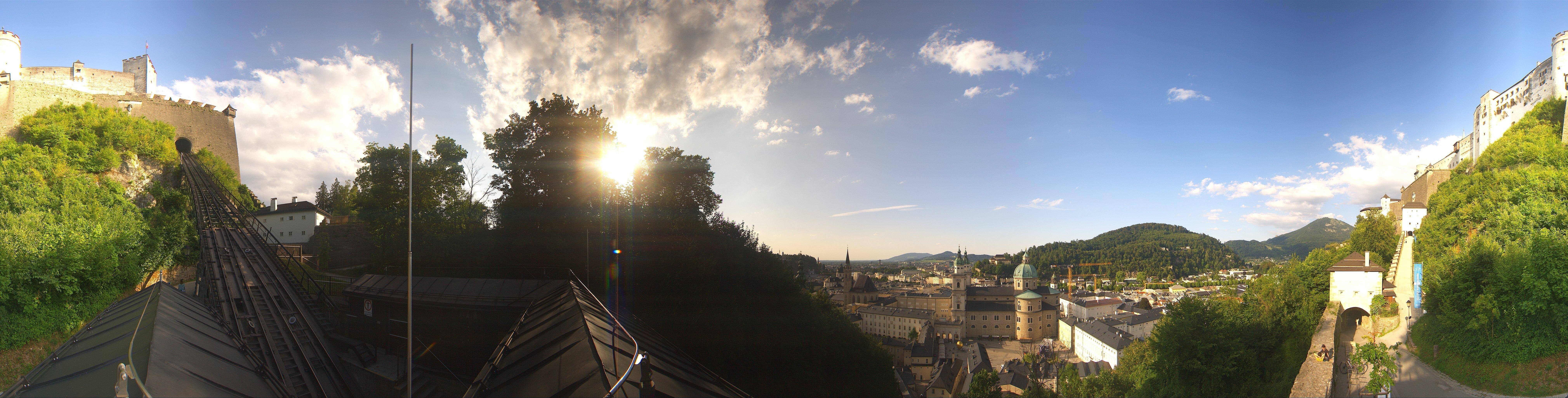 Archiv Foto Webcam Panorama Salzburg Festungsbahn