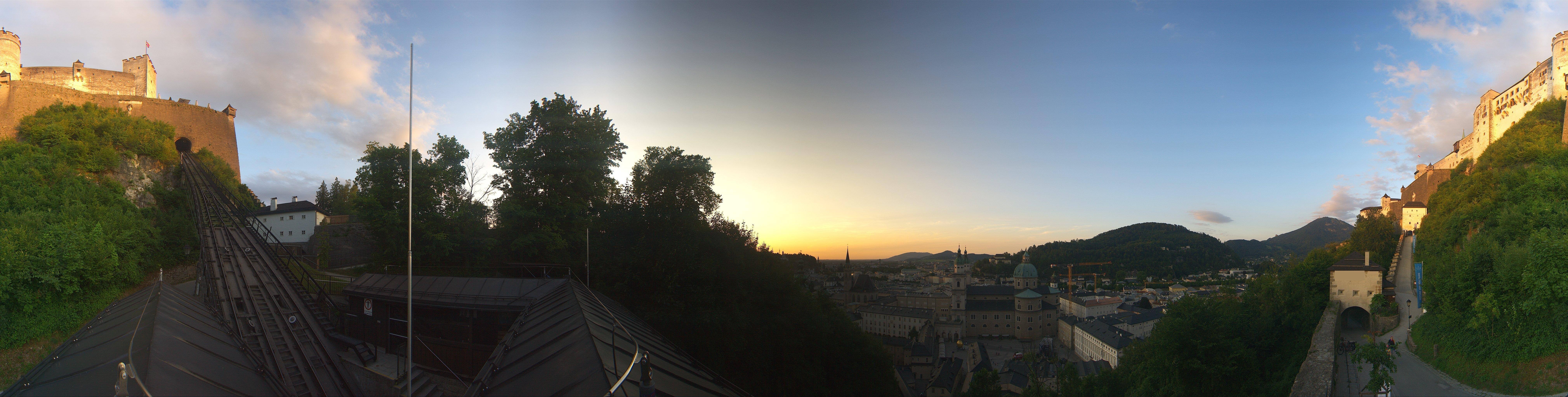 Archiv Foto Webcam Panorama Salzburg Festungsbahn