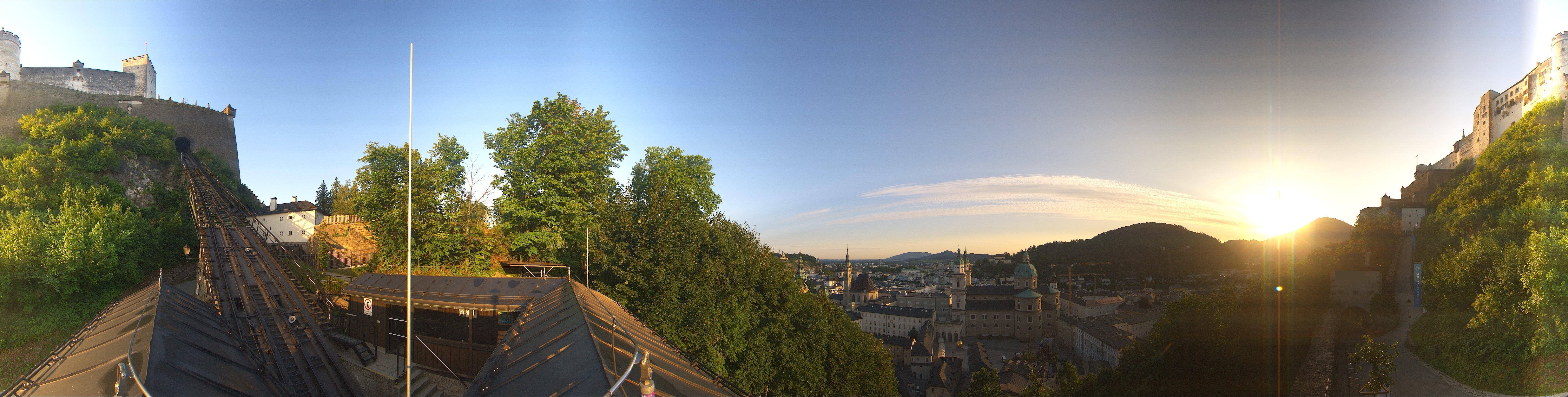 Archiv Foto Webcam Panorama Salzburg Festungsbahn