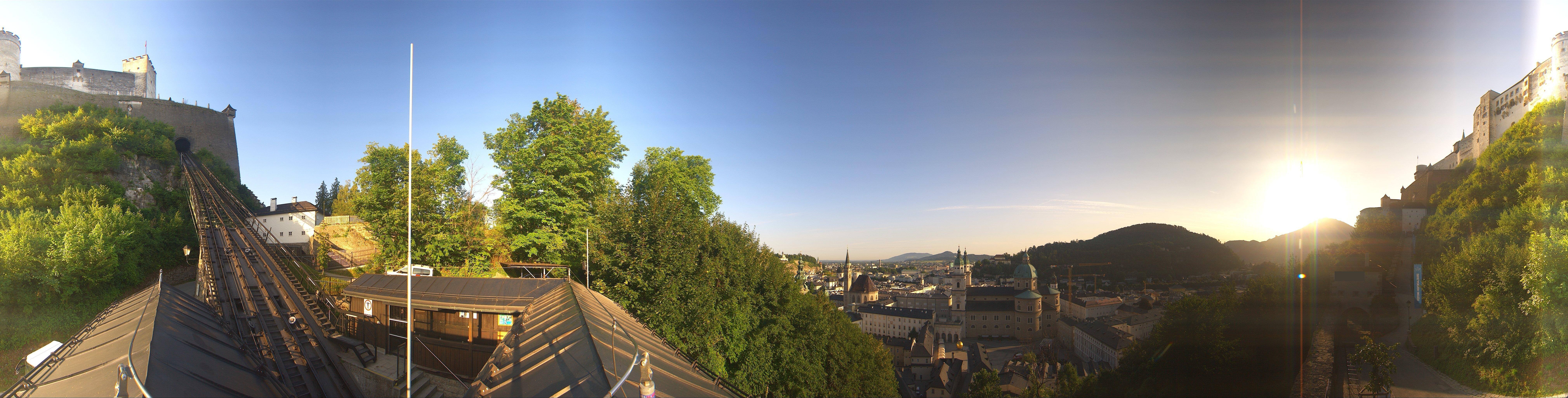 Archiv Foto Webcam Panorama Salzburg Festungsbahn
