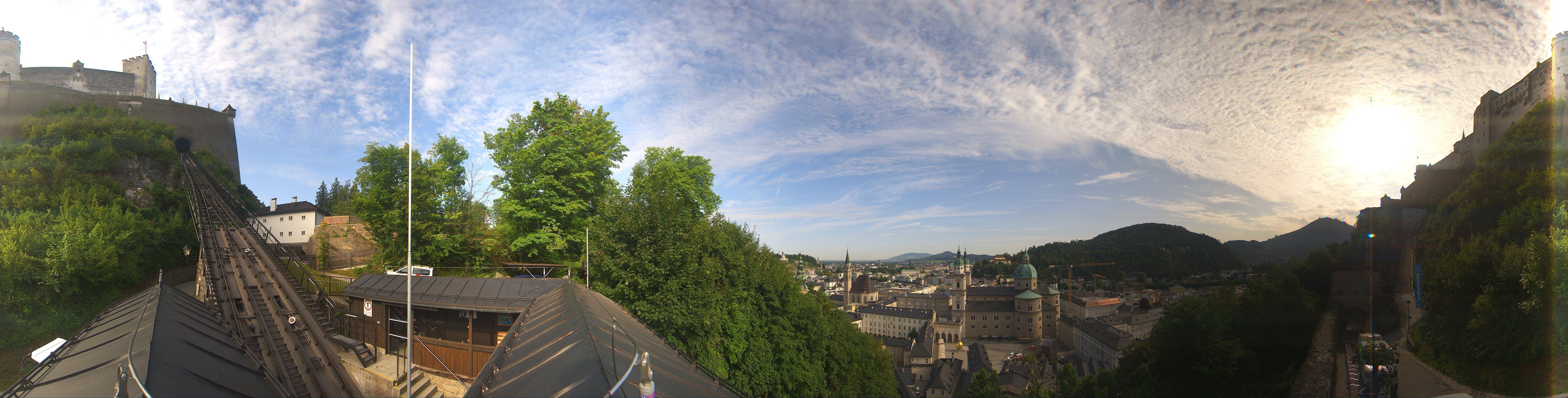 Archiv Foto Webcam Panorama Salzburg Festungsbahn