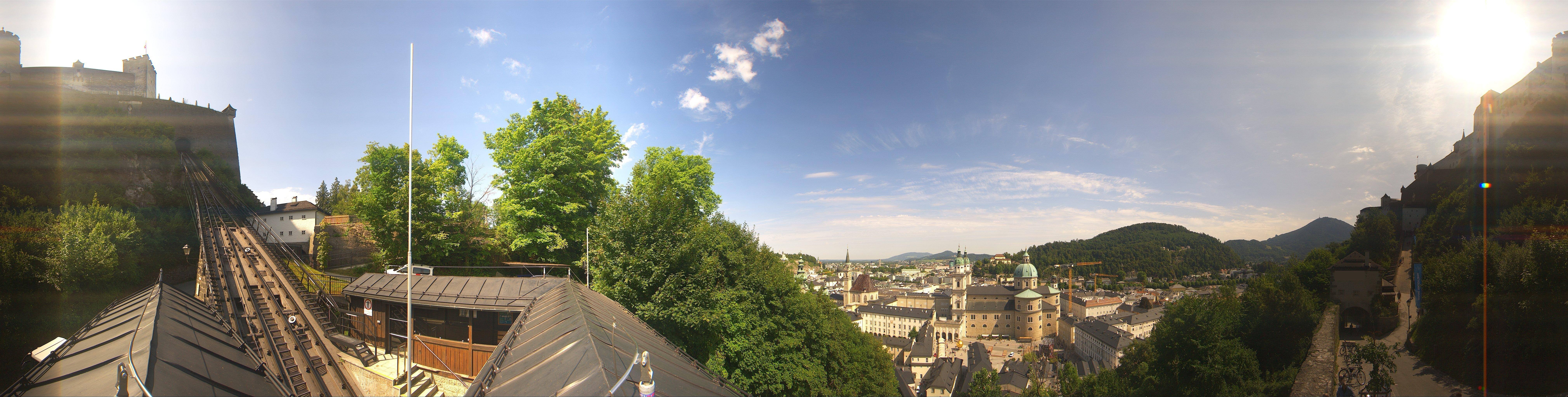 Archiv Foto Webcam Panorama Salzburg Festungsbahn