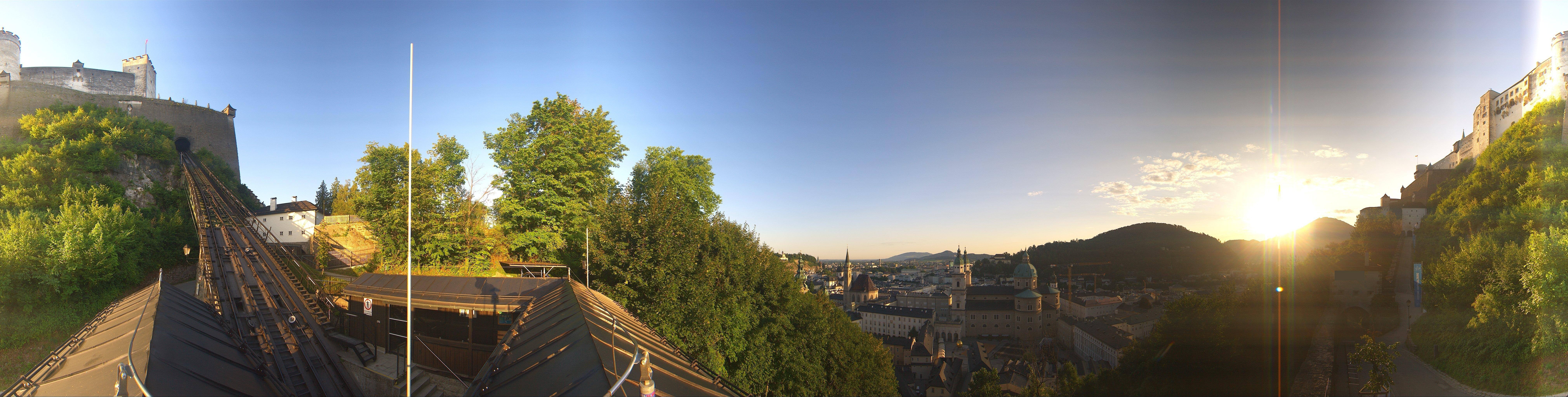 Archiv Foto Webcam Panorama Salzburg Festungsbahn