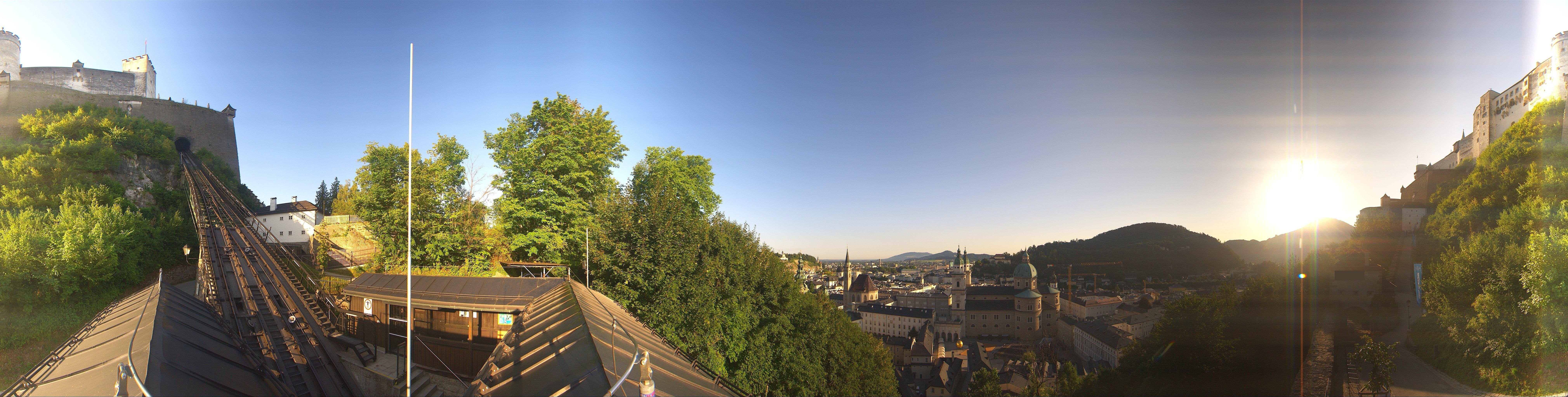 Archiv Foto Webcam Panorama Salzburg Festungsbahn