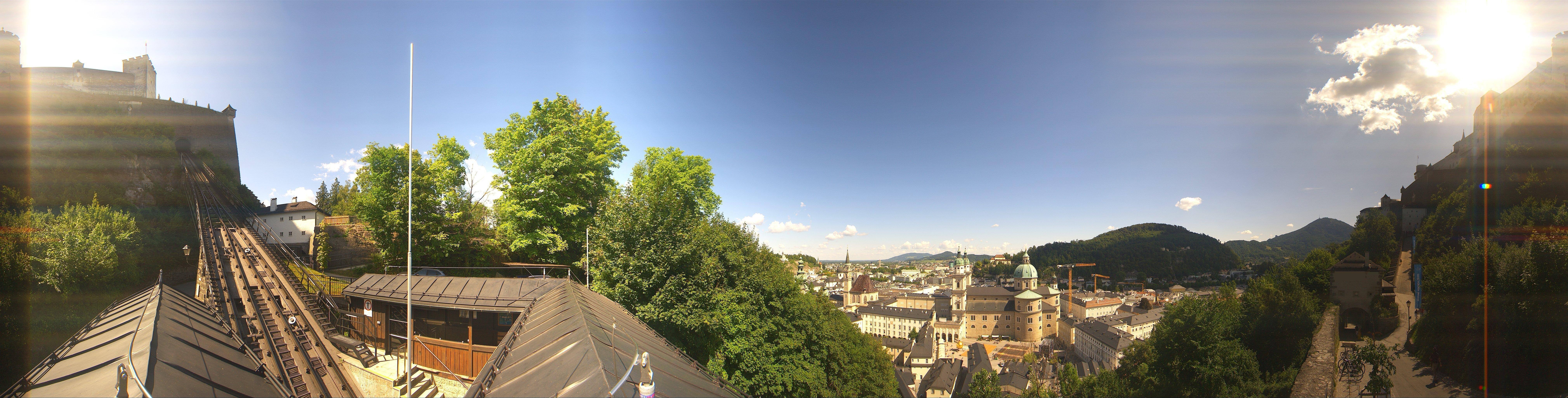Archiv Foto Webcam Panorama Salzburg Festungsbahn
