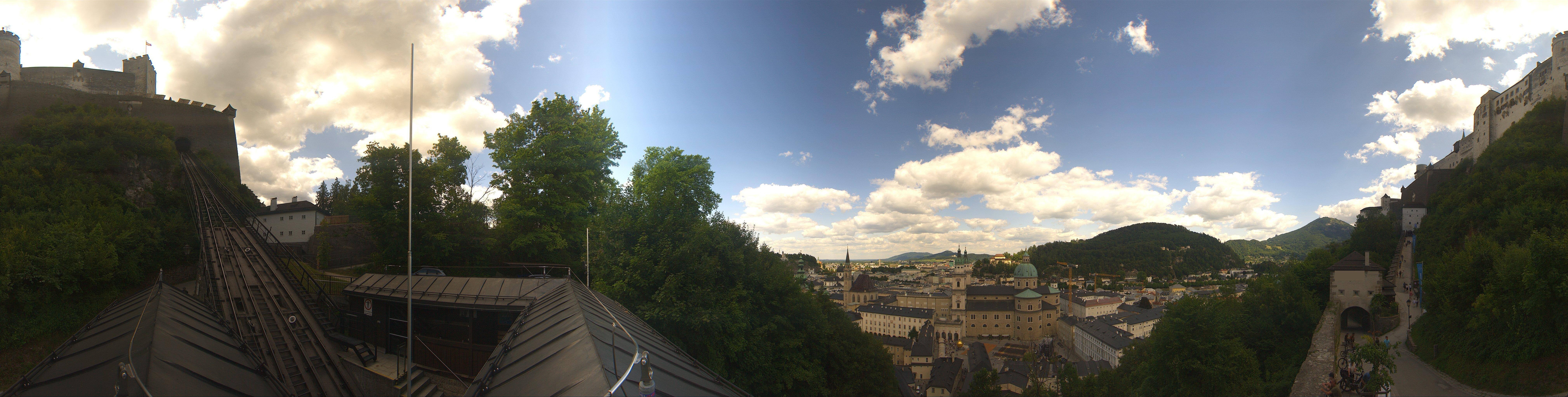 Archiv Foto Webcam Panorama Salzburg Festungsbahn