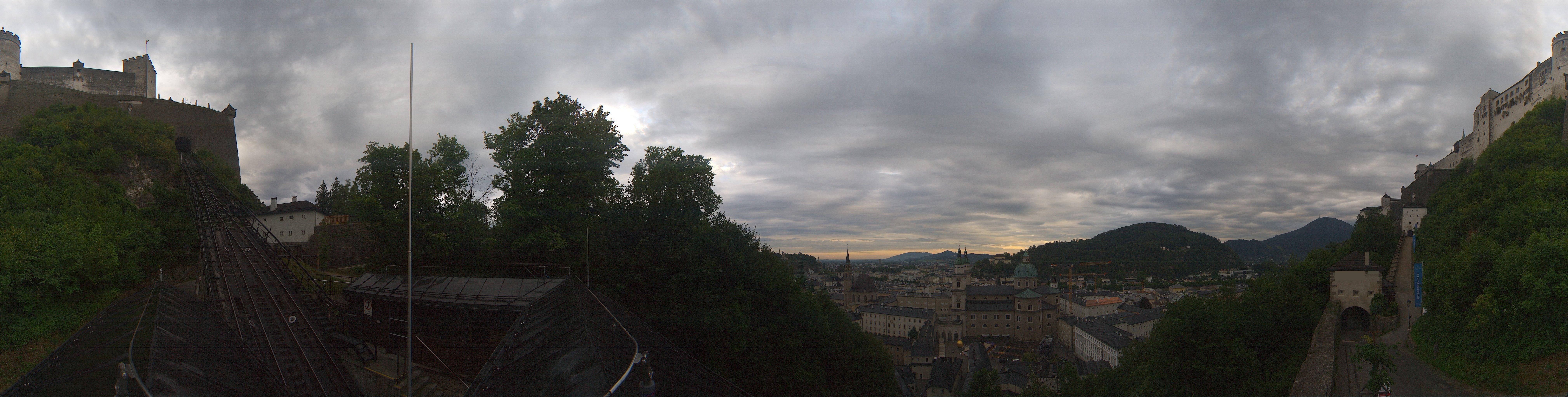 Archiv Foto Webcam Panorama Salzburg Festungsbahn