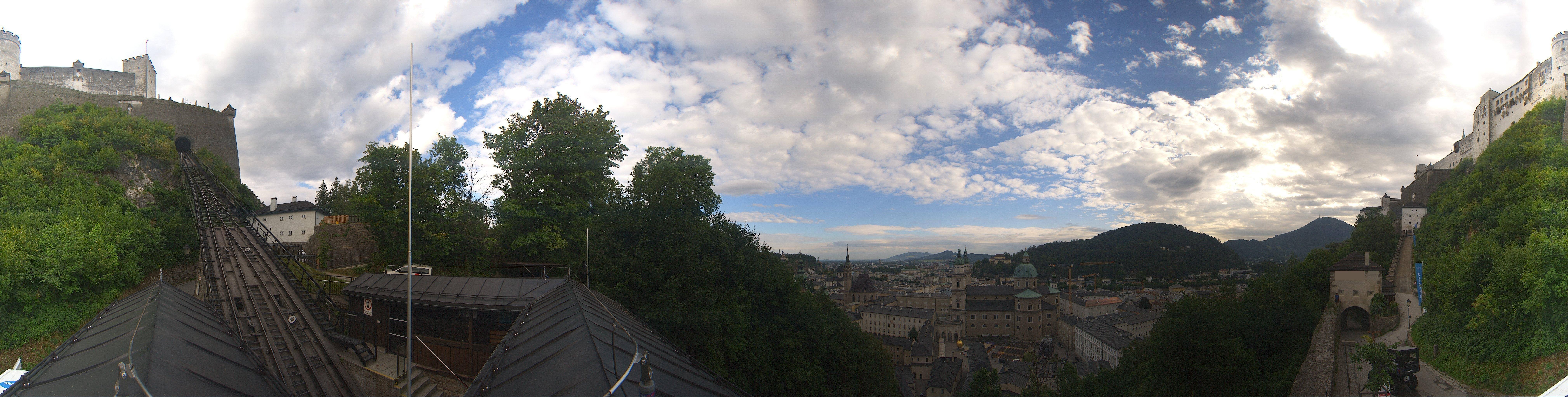 Archiv Foto Webcam Panorama Salzburg Festungsbahn