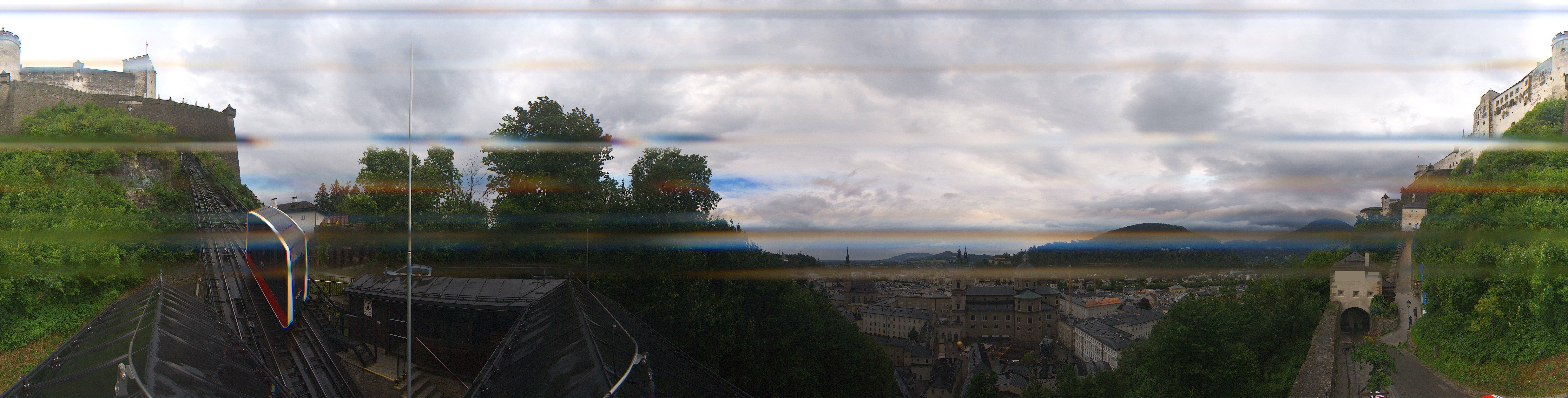 Archiv Foto Webcam Panorama Salzburg Festungsbahn