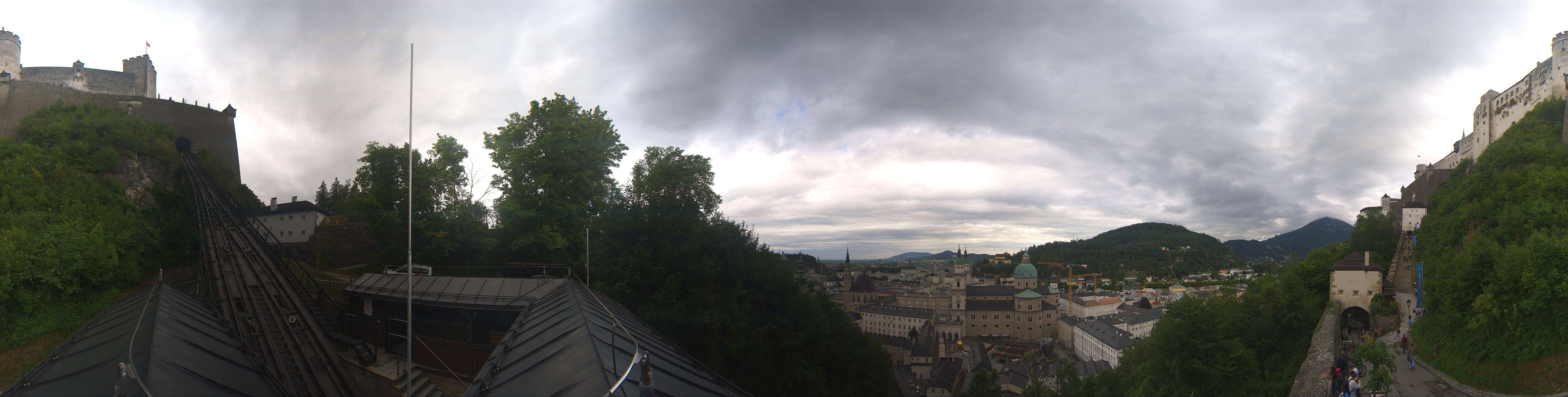 Archiv Foto Webcam Panorama Salzburg Festungsbahn