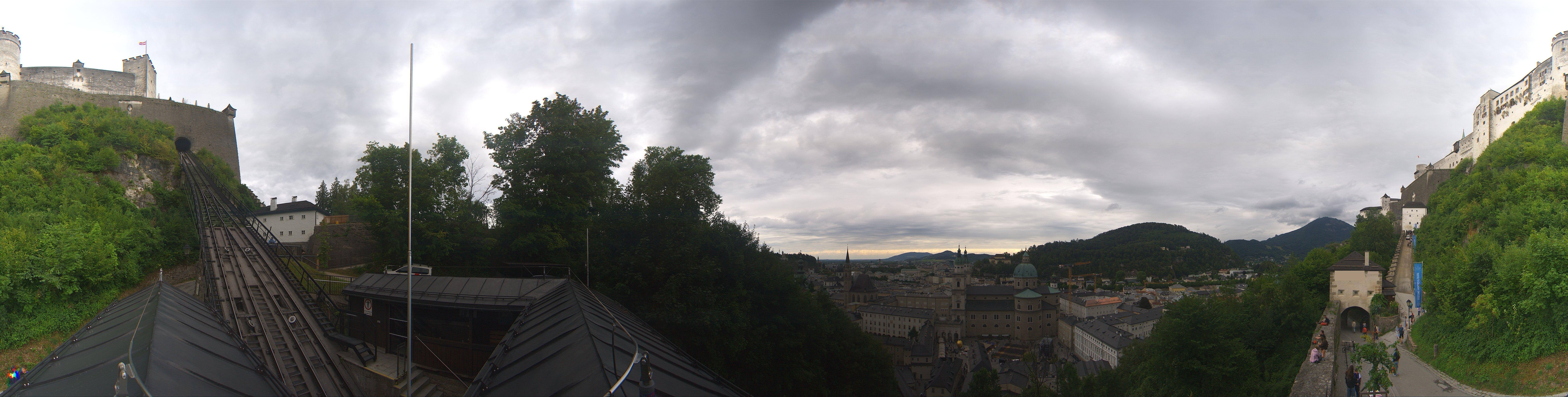Archiv Foto Webcam Panorama Salzburg Festungsbahn