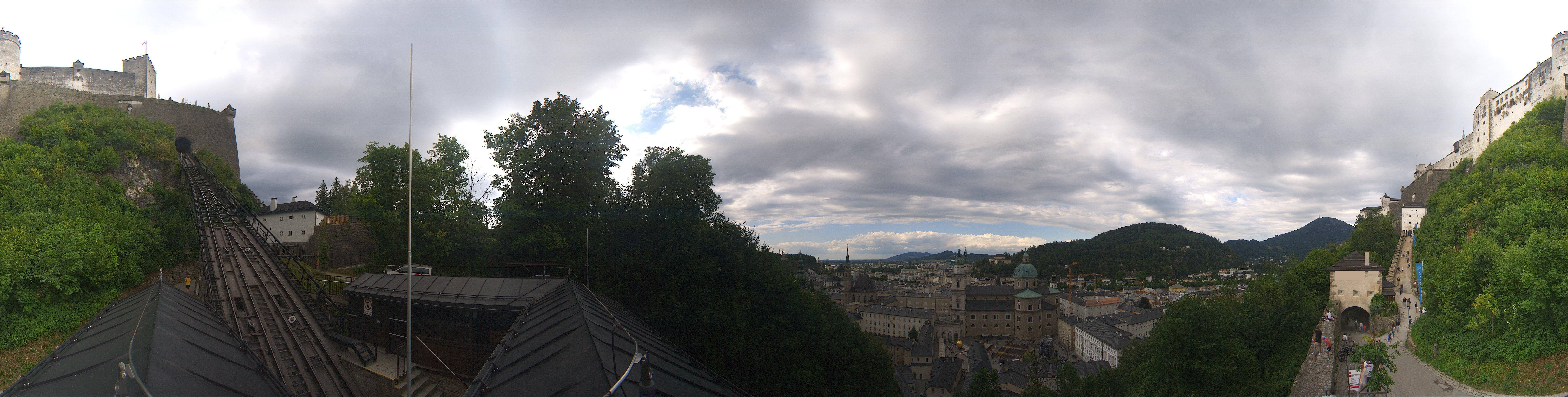 Archiv Foto Webcam Panorama Salzburg Festungsbahn