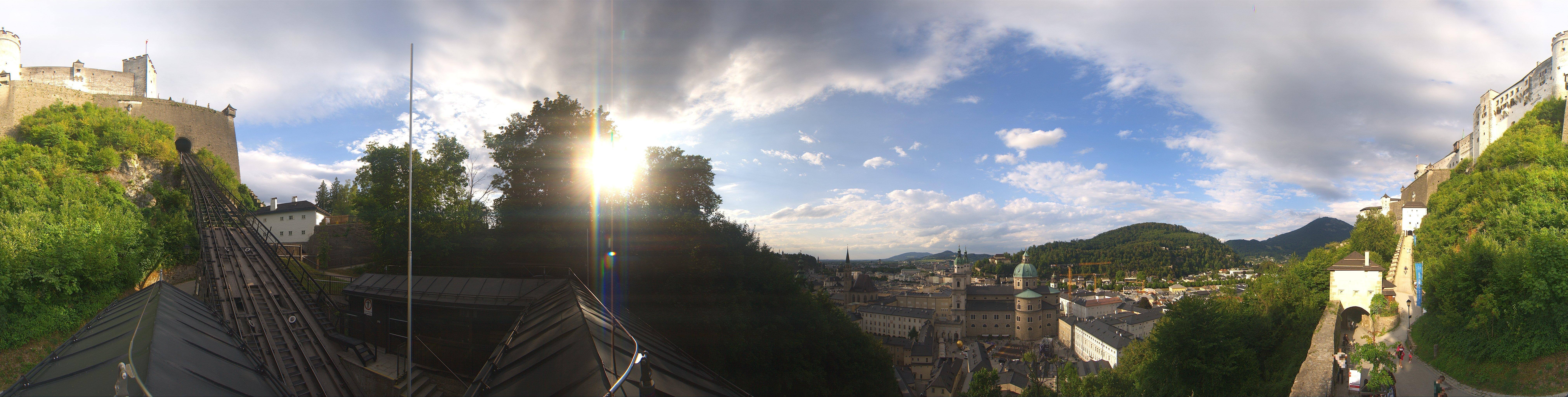 Archiv Foto Webcam Panorama Salzburg Festungsbahn