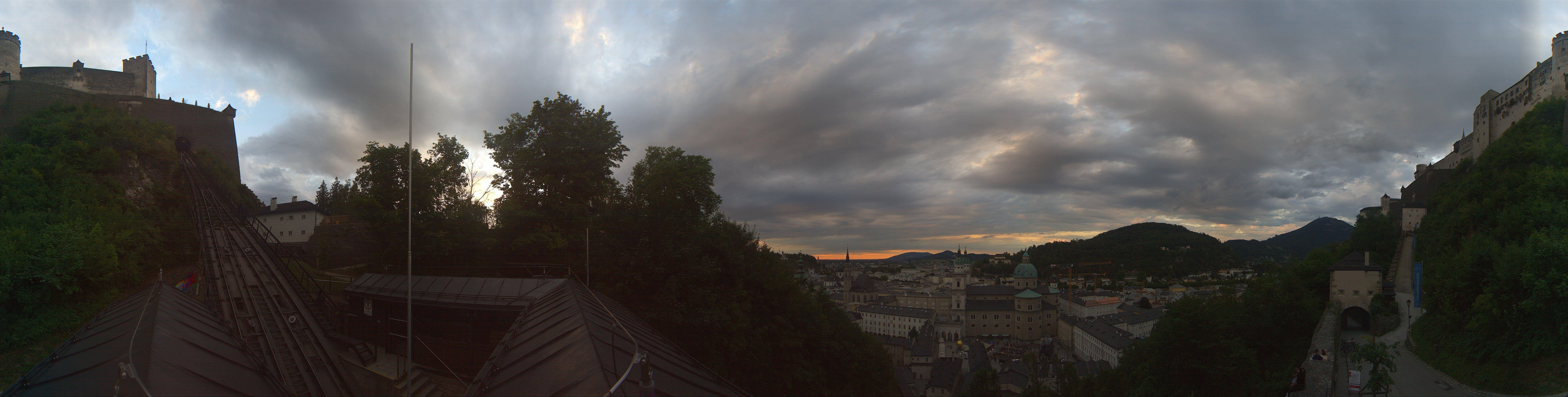 Archiv Foto Webcam Panorama Salzburg Festungsbahn