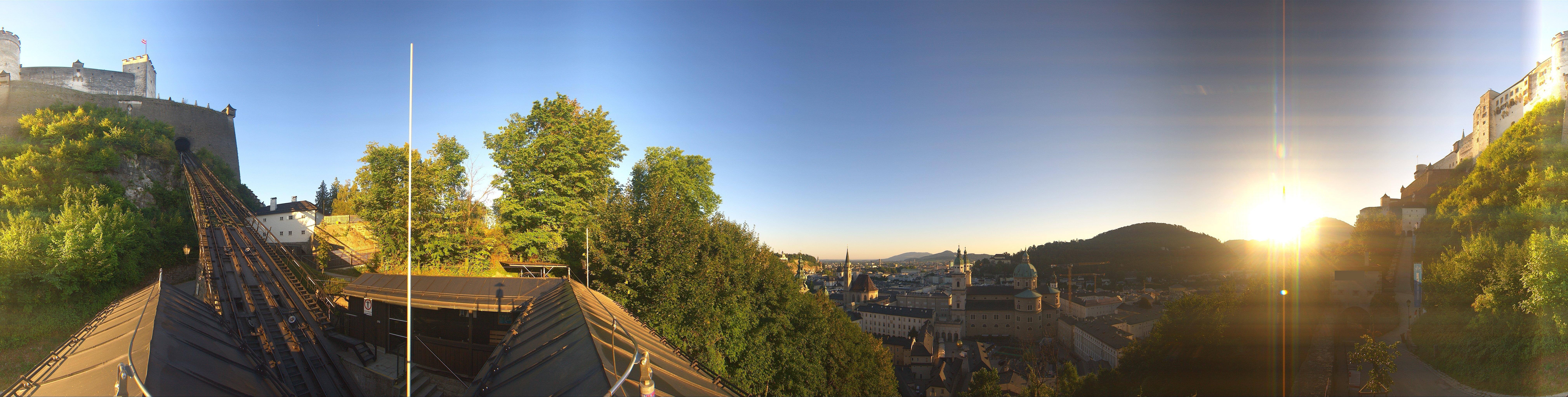 Archiv Foto Webcam Panorama Salzburg Festungsbahn