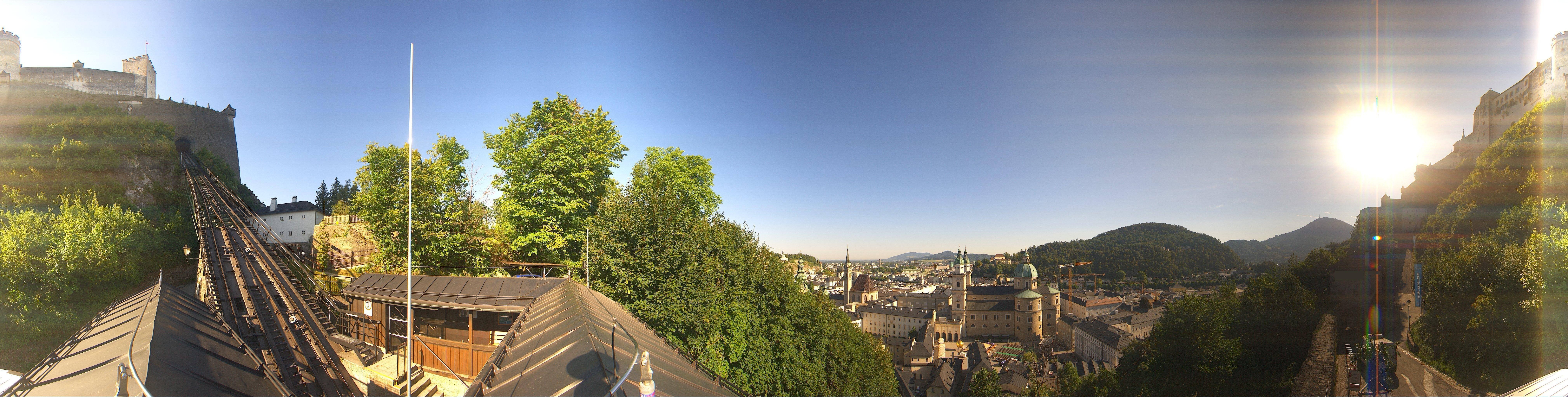 Archiv Foto Webcam Panorama Salzburg Festungsbahn