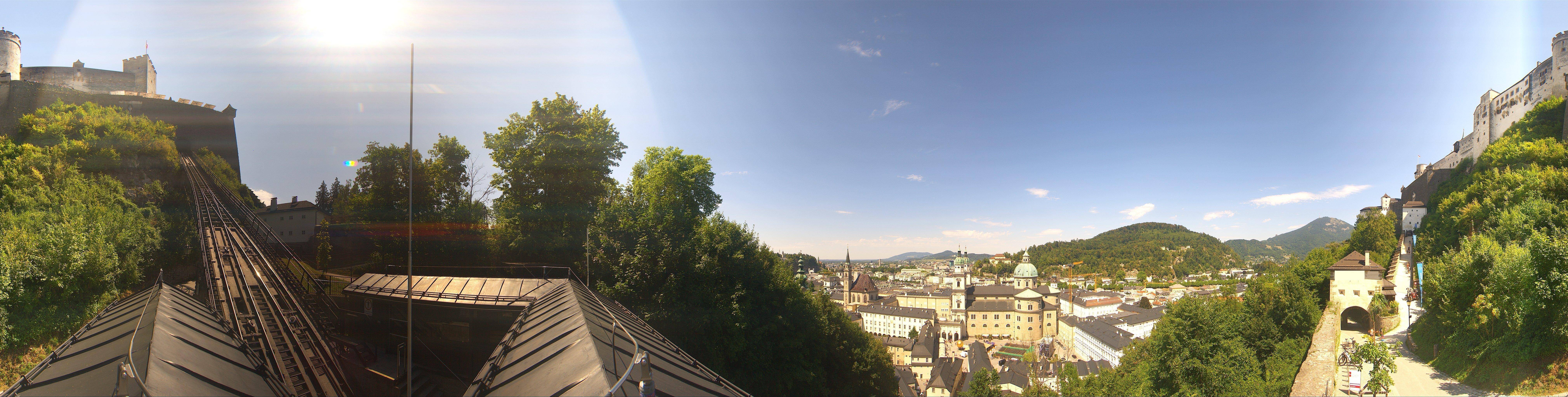 Archiv Foto Webcam Panorama Salzburg Festungsbahn
