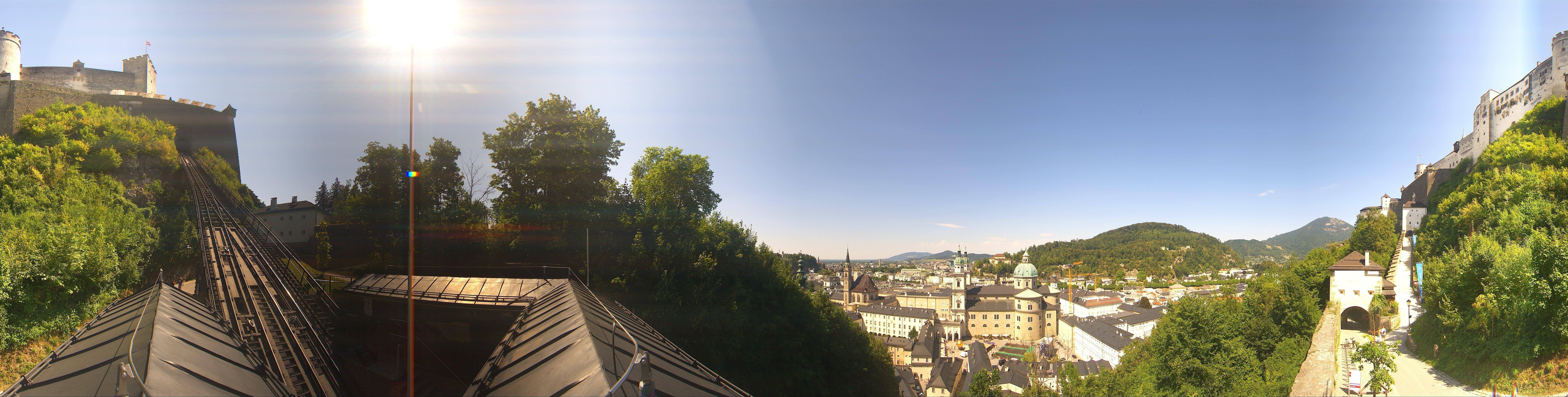 Archiv Foto Webcam Panorama Salzburg Festungsbahn