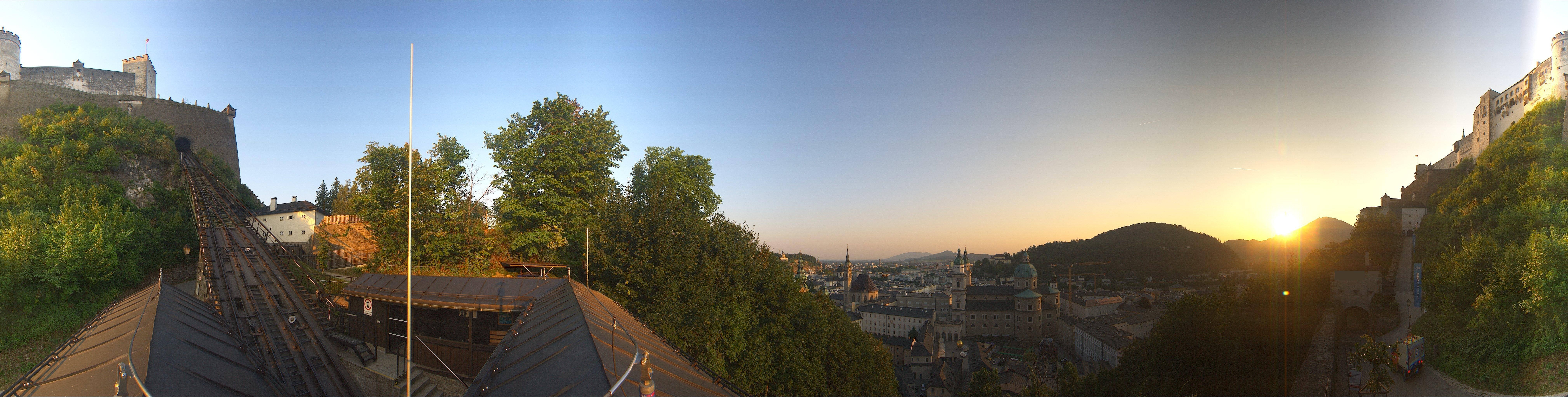 Archiv Foto Webcam Panorama Salzburg Festungsbahn