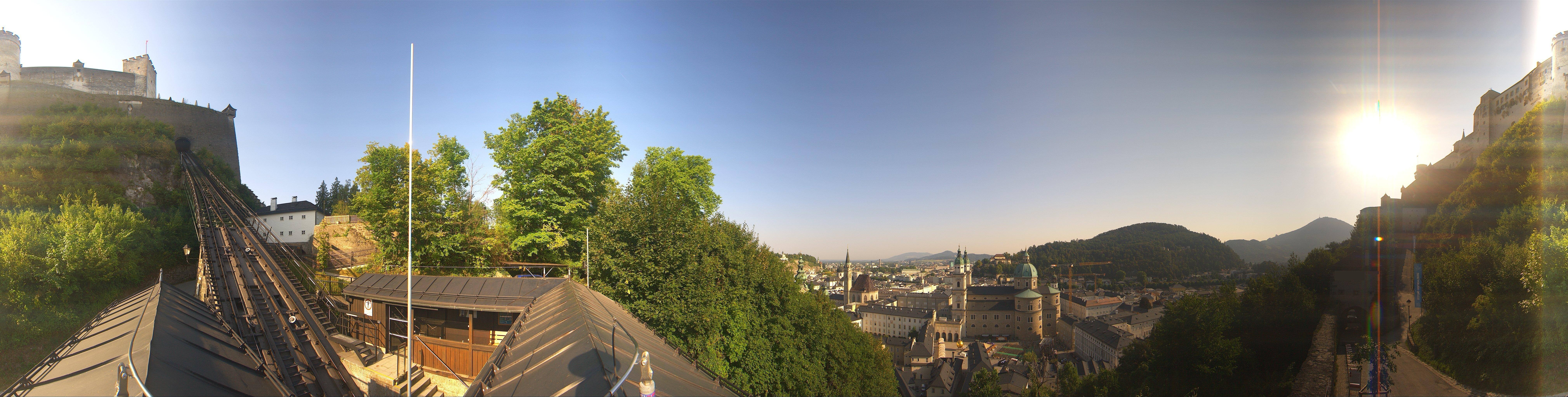 Archiv Foto Webcam Panorama Salzburg Festungsbahn