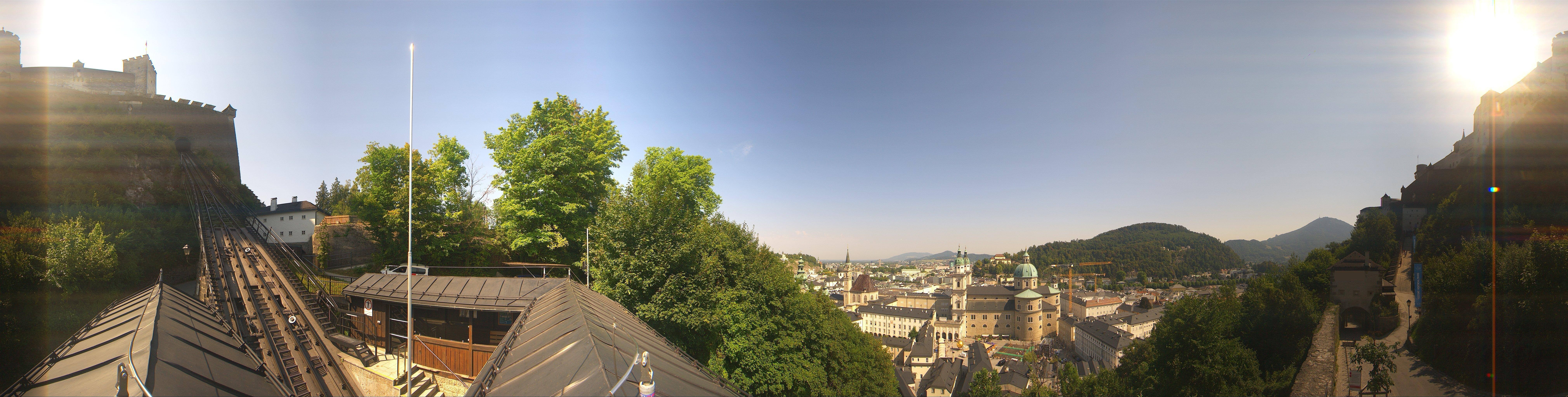 Archiv Foto Webcam Panorama Salzburg Festungsbahn