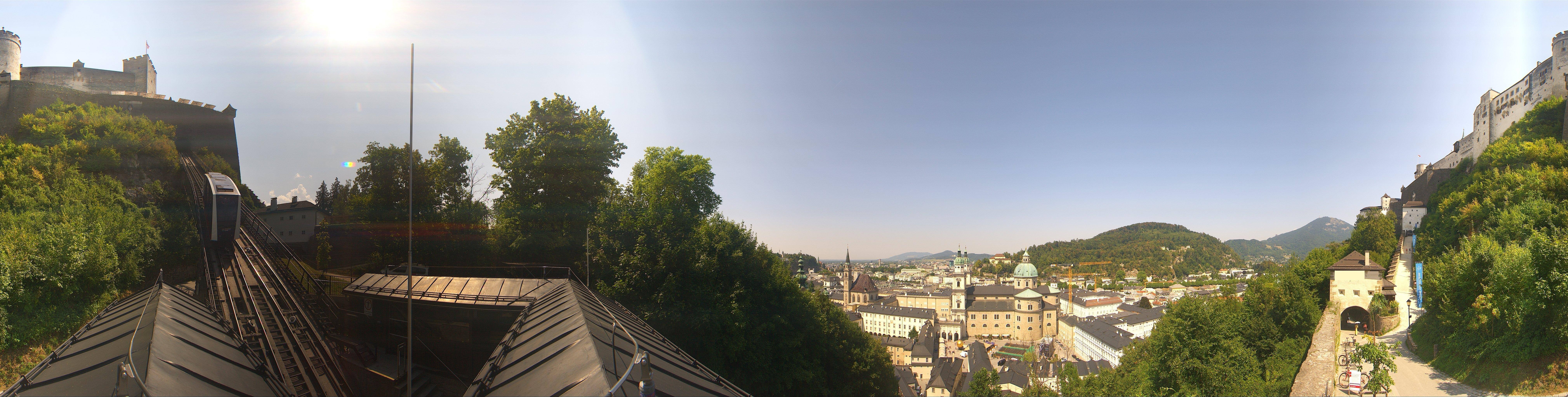 Archiv Foto Webcam Panorama Salzburg Festungsbahn