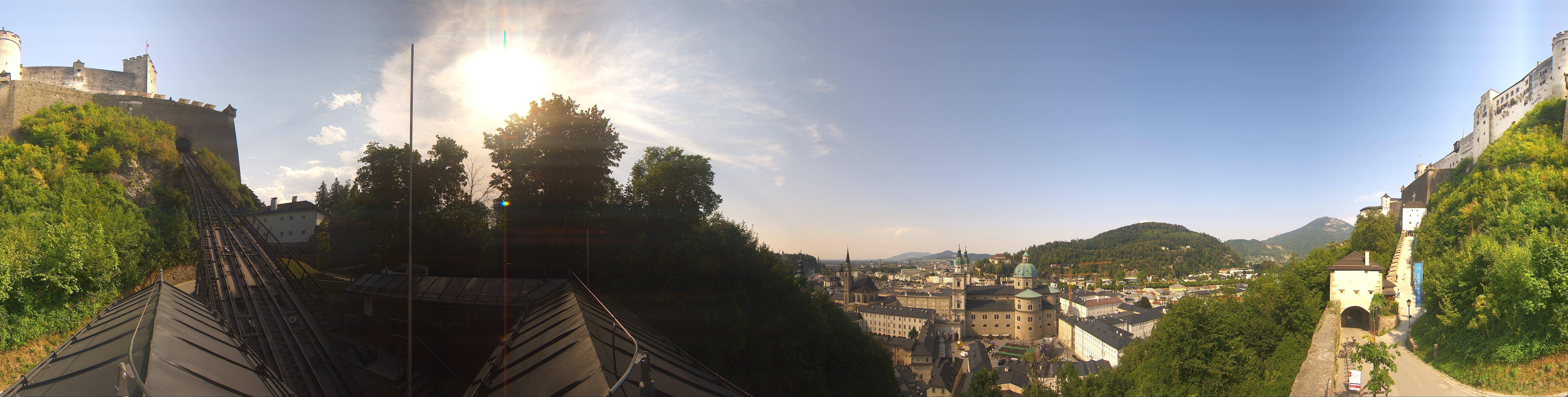 Archiv Foto Webcam Panorama Salzburg Festungsbahn