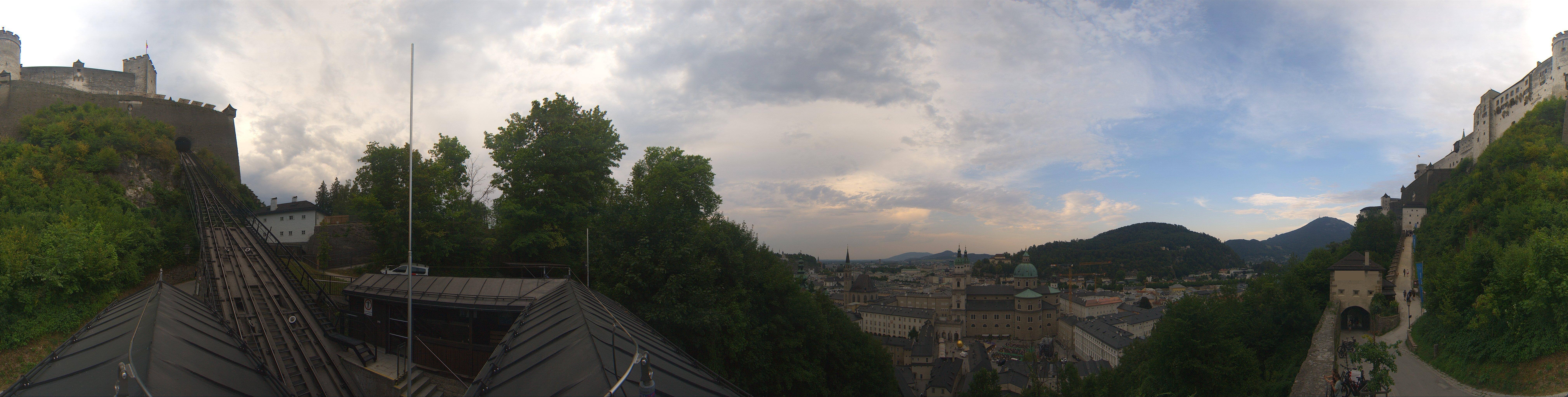 Archiv Foto Webcam Panorama Salzburg Festungsbahn