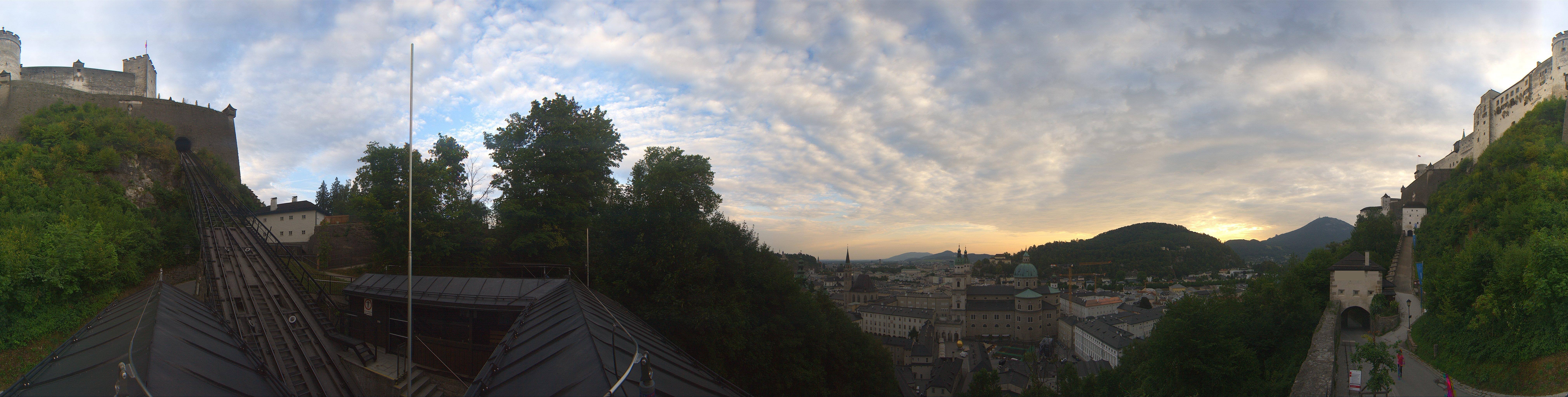 Archiv Foto Webcam Panorama Salzburg Festungsbahn