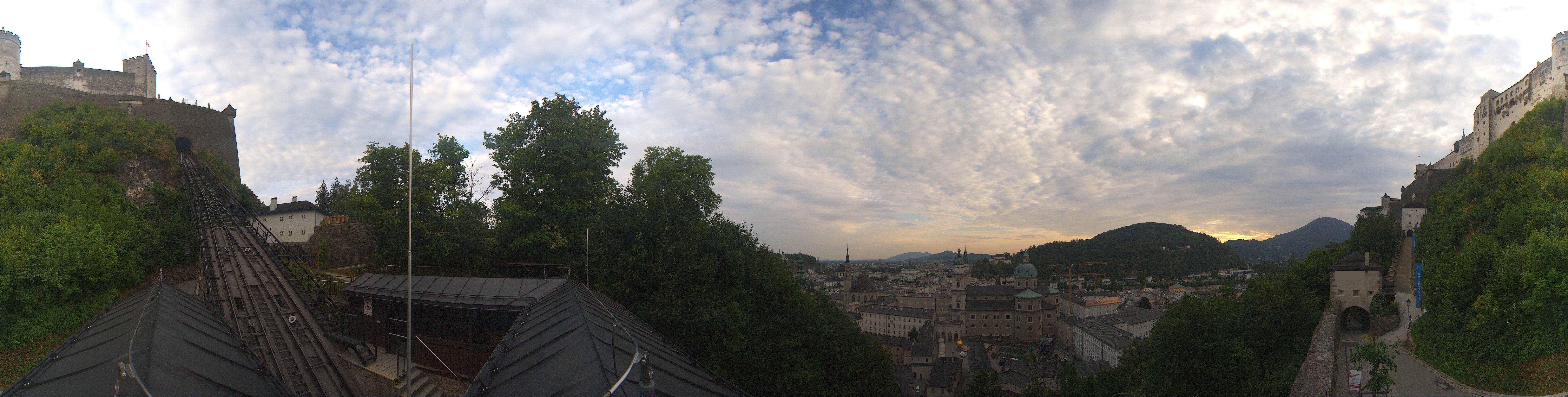 Archiv Foto Webcam Panorama Salzburg Festungsbahn