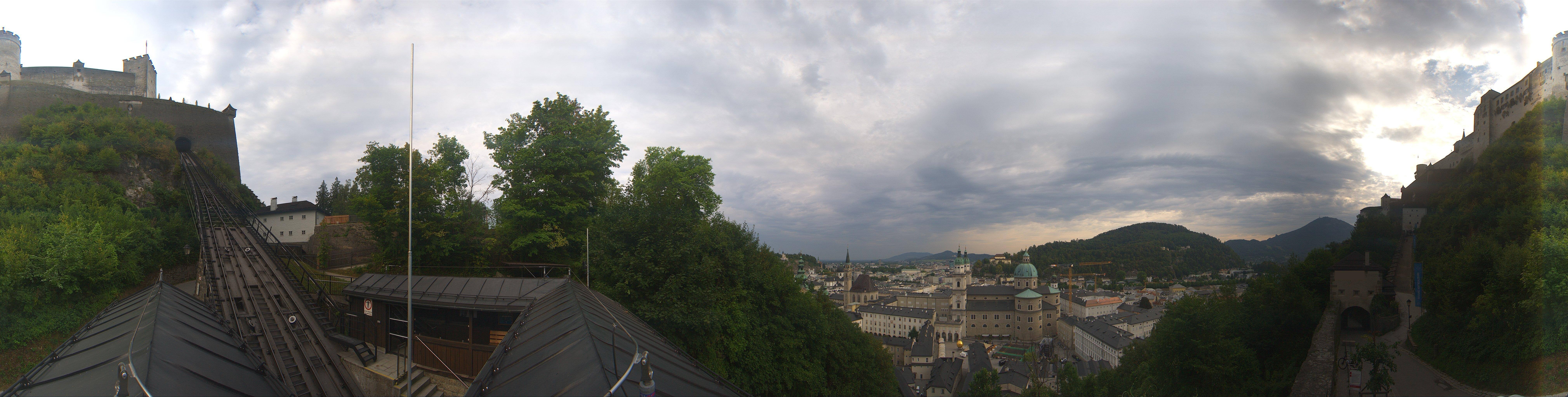 Archiv Foto Webcam Panorama Salzburg Festungsbahn